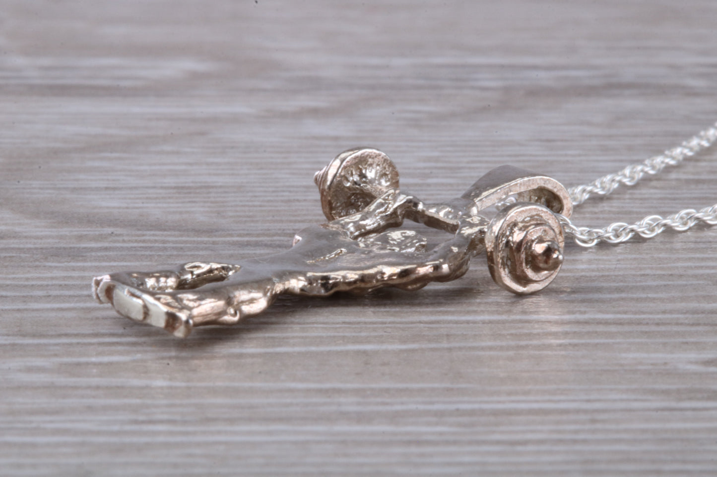 Sterling Silver Body Builder Necklace