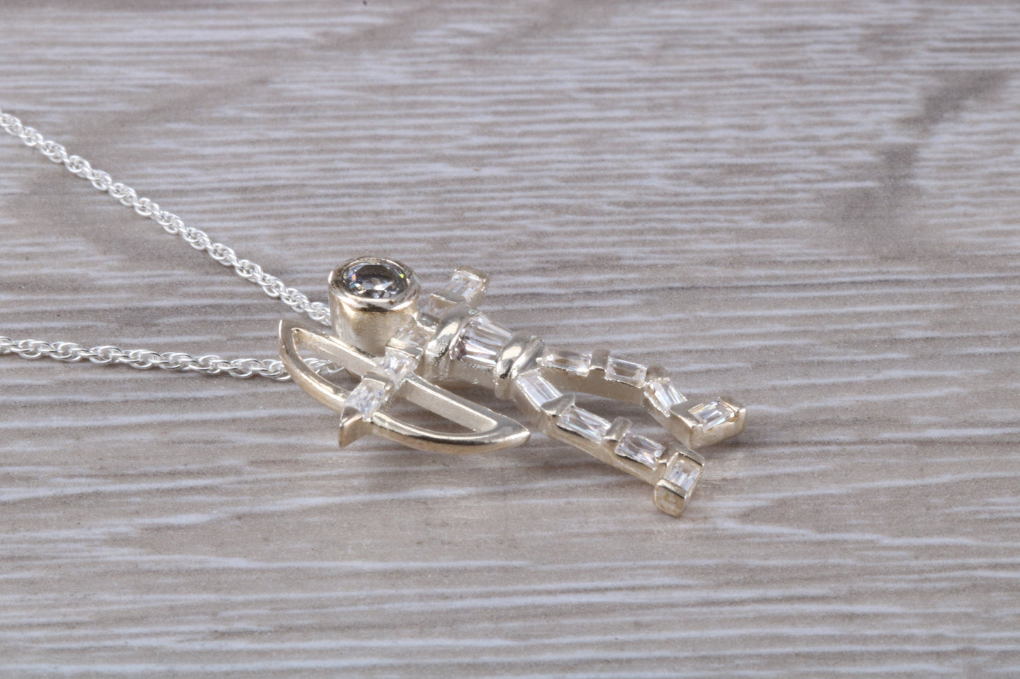 Sterling Silver Archer Necklace