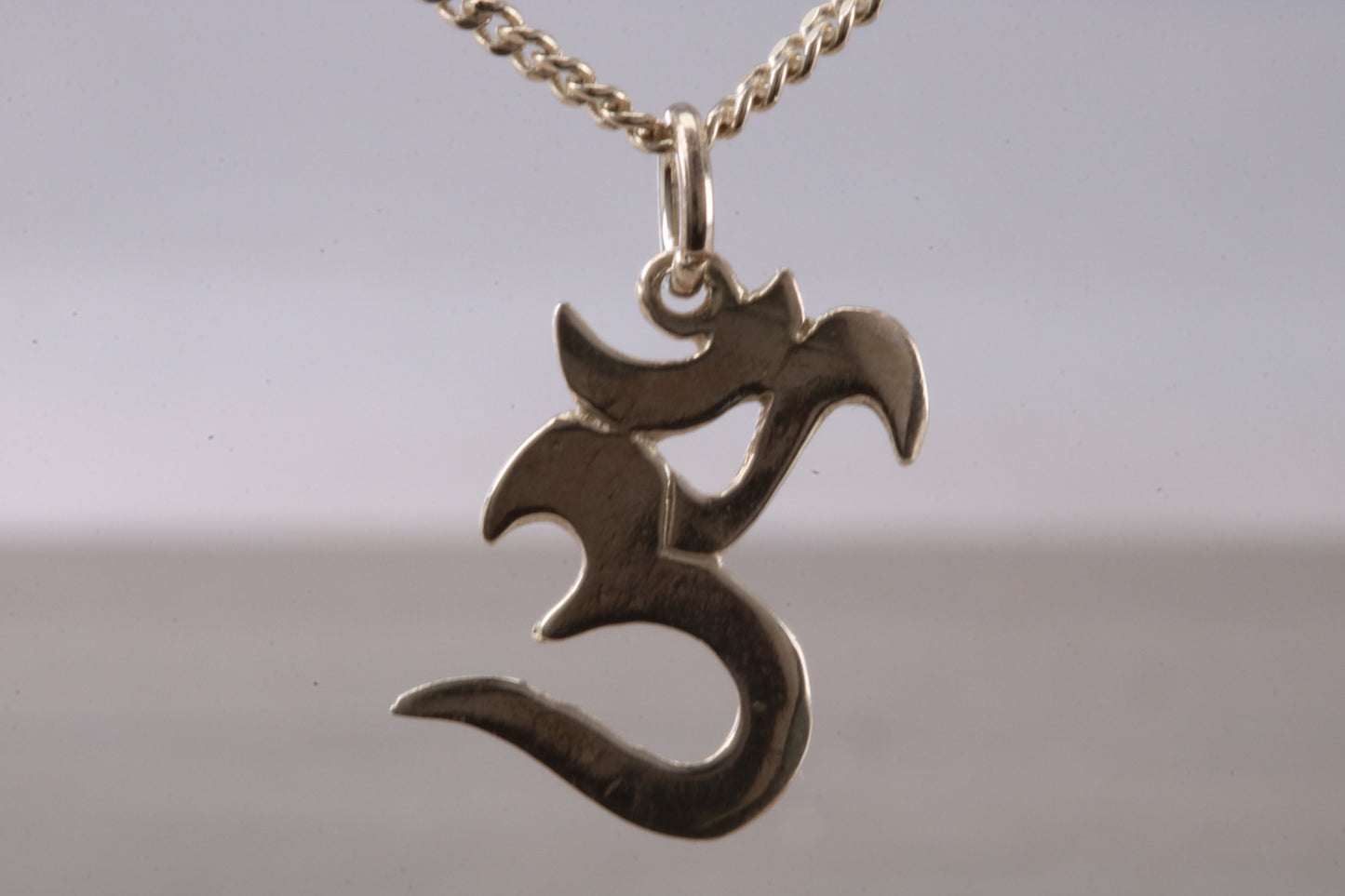 Sterling Silver Aum Necklace