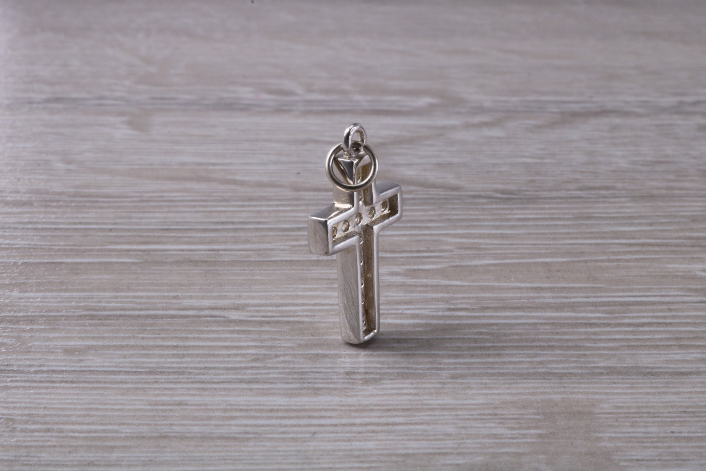Sterling Silver Cubic Zirconia set Cross Necklace