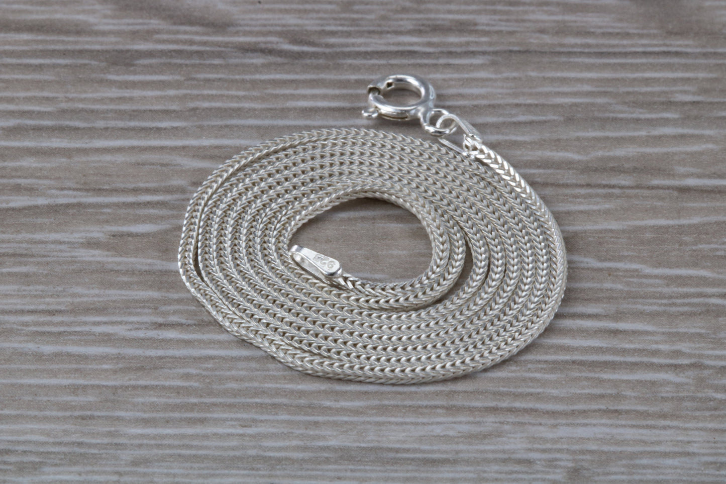 Foxtail Pendant Chain. Silver Foxtail chain. 20 inch Length