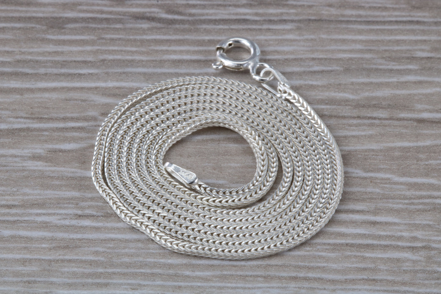 Foxtail Pendant Chain. Silver Foxtail chain. 20 inch Length