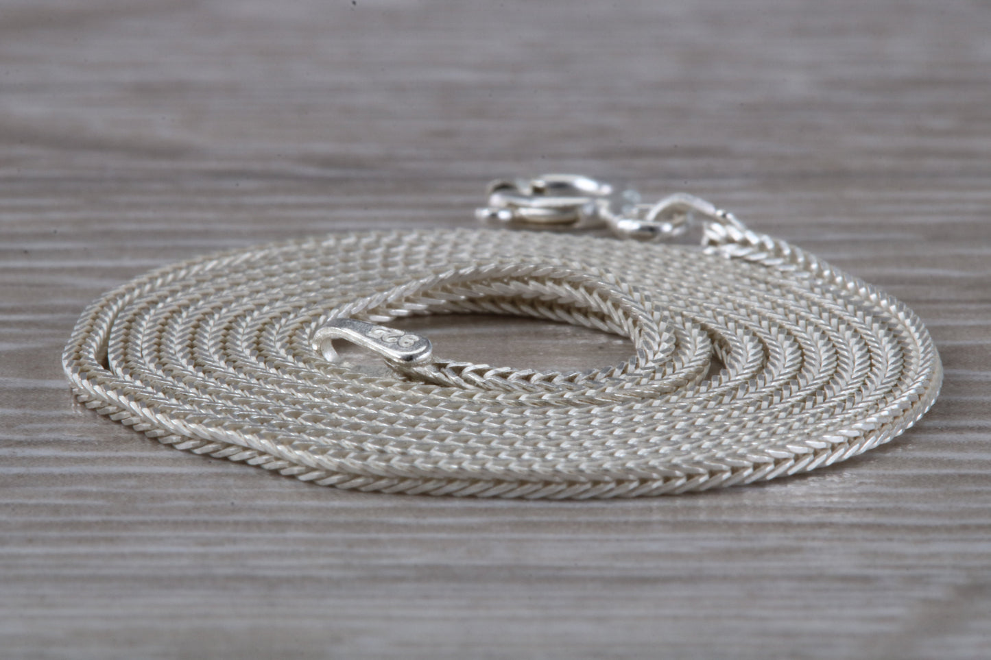 Foxtail Pendant Chain. Silver Foxtail chain. 20 inch Length