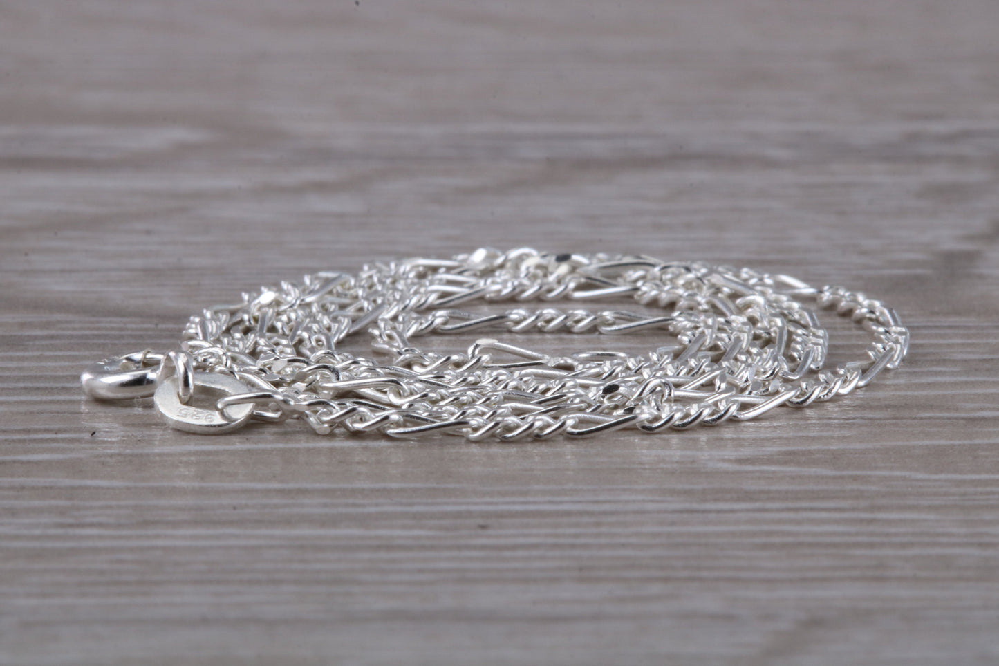 Sterling Silver Figaro Pendant Chain, 20 inch Length