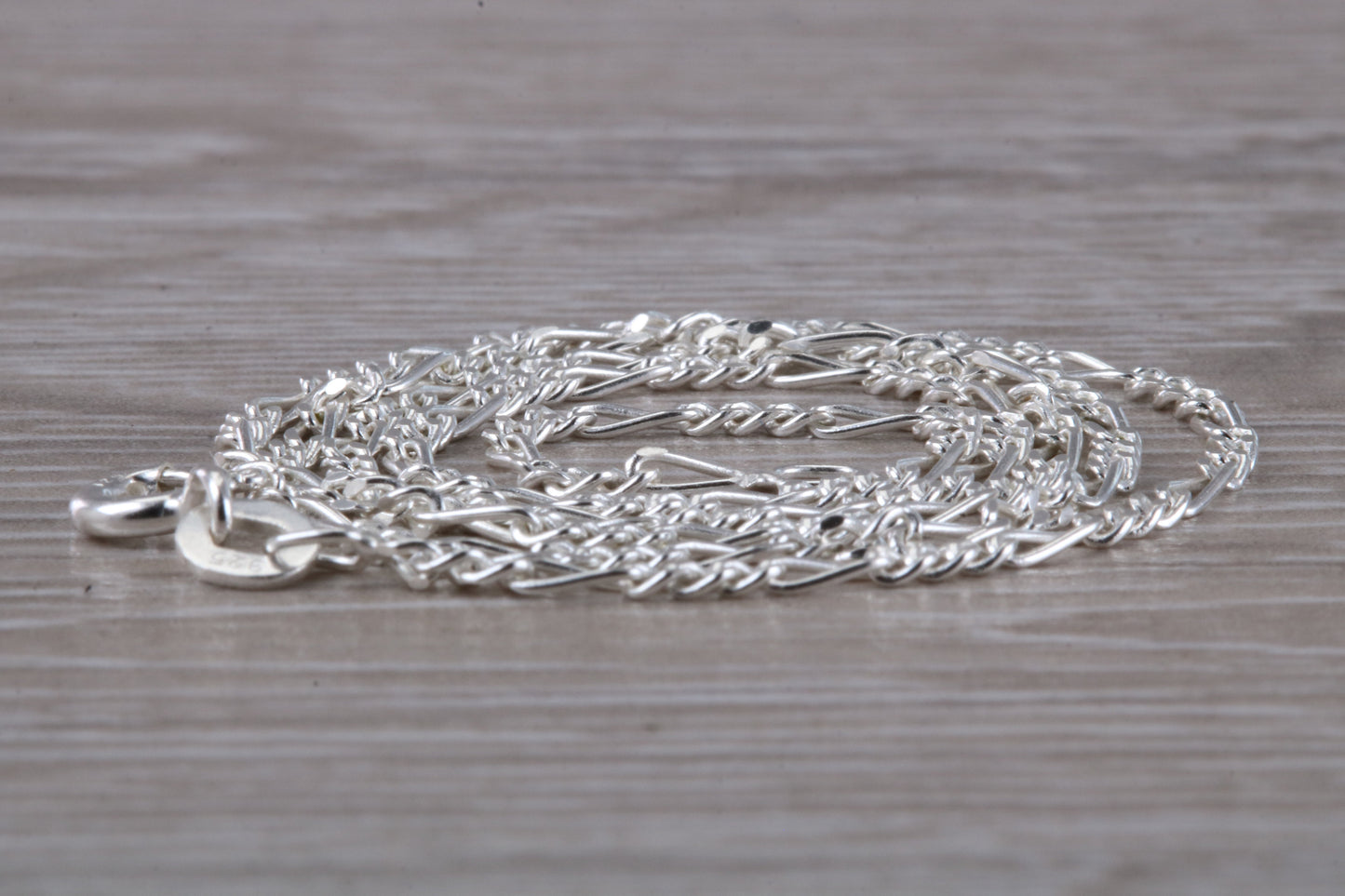 Sterling Silver Figaro Pendant Chain, 20 inch Length
