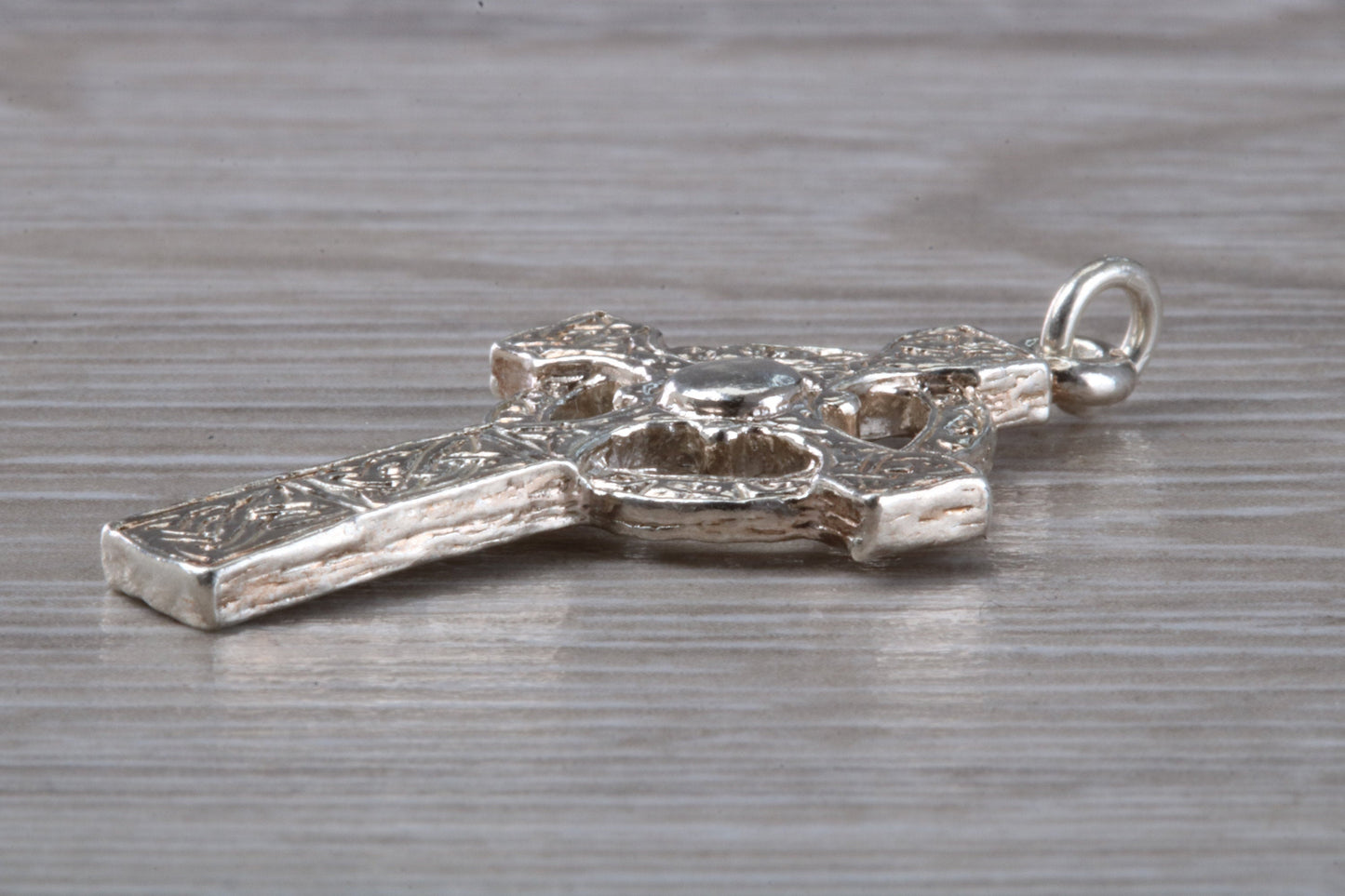Sterling Silver Ornate Celtic Cross Necklace