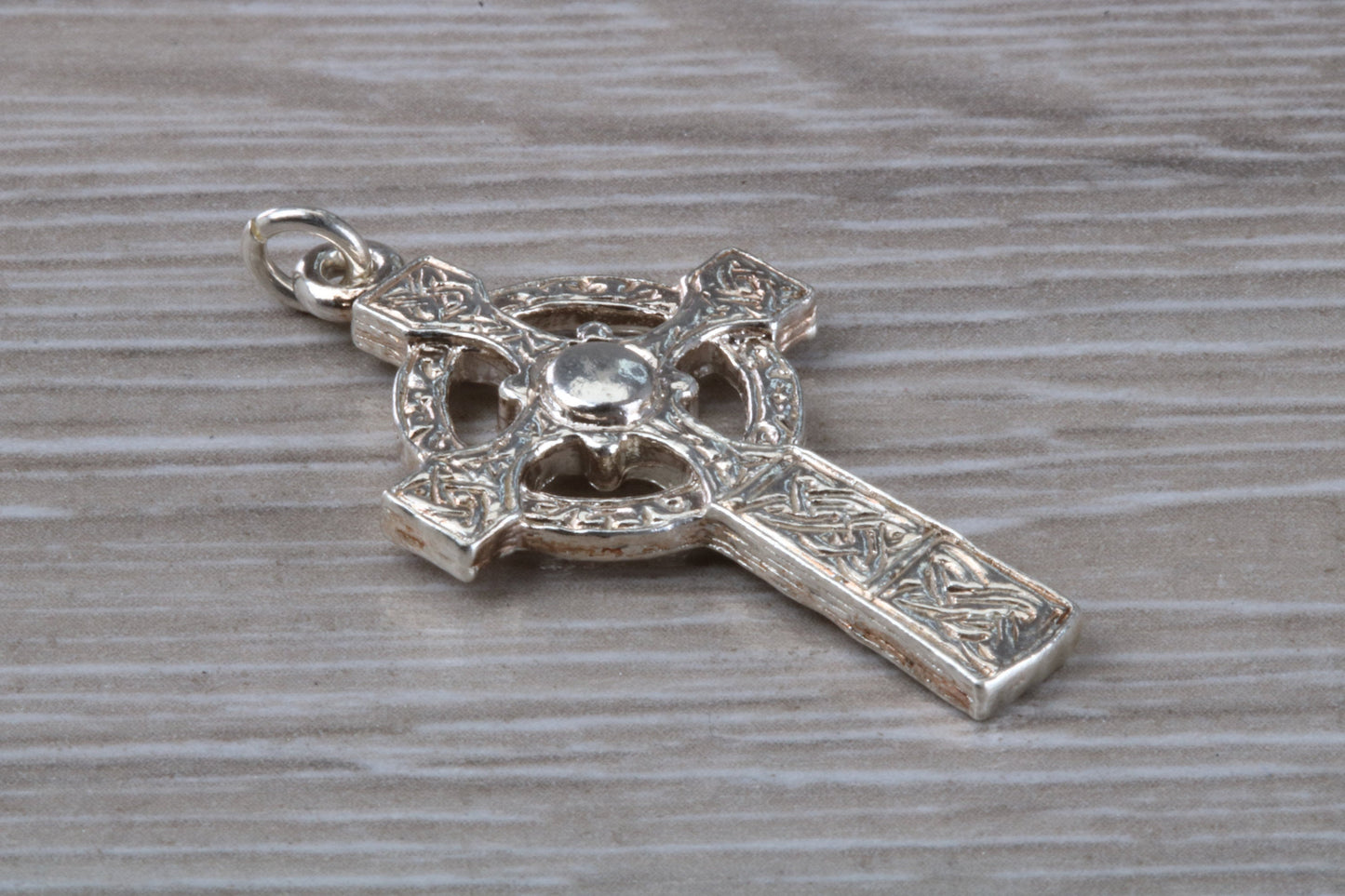 Sterling Silver Ornate Celtic Cross Necklace