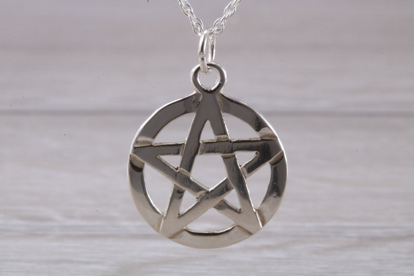 Sterling Silver Pentagram Necklace