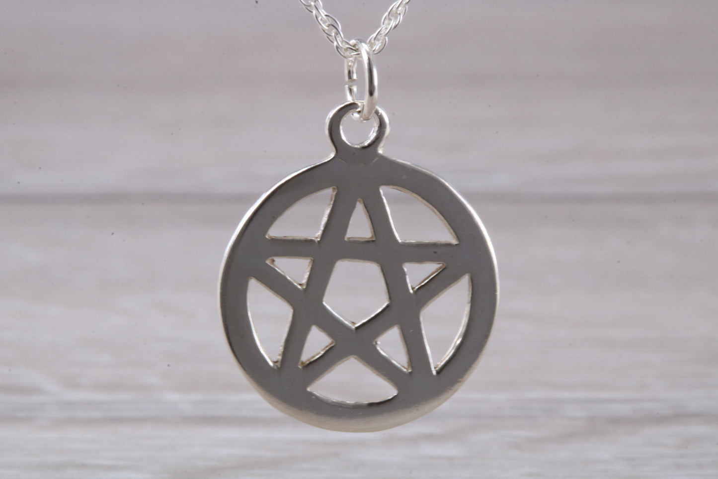 Sterling Silver Pentagram Necklace