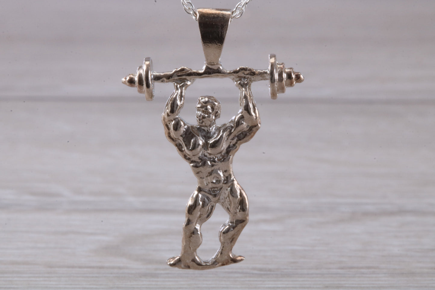 Sterling Silver Body Builder Necklace