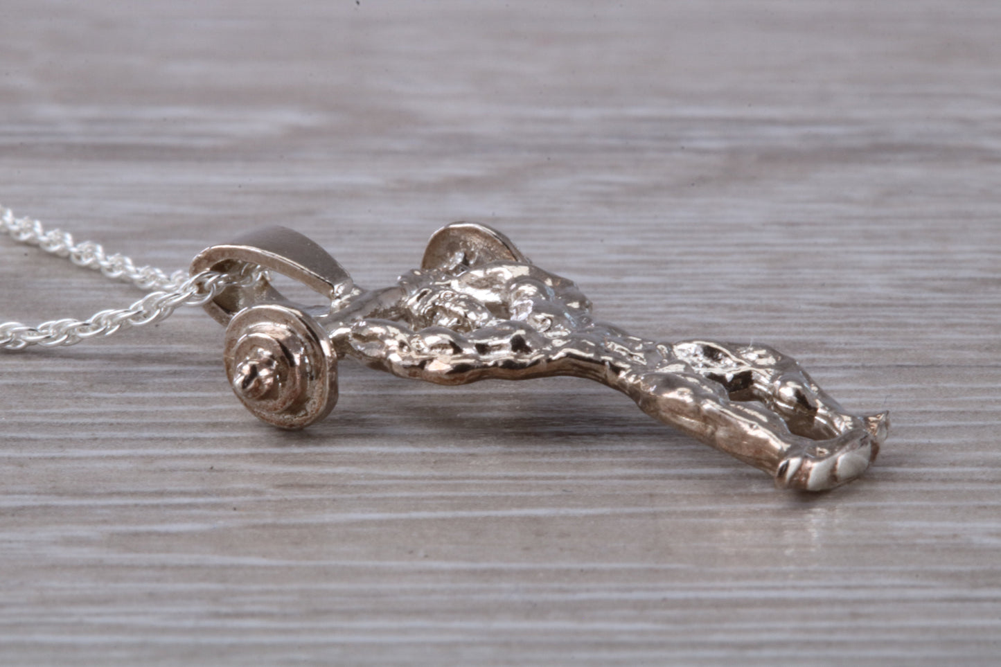 Sterling Silver Body Builder Necklace