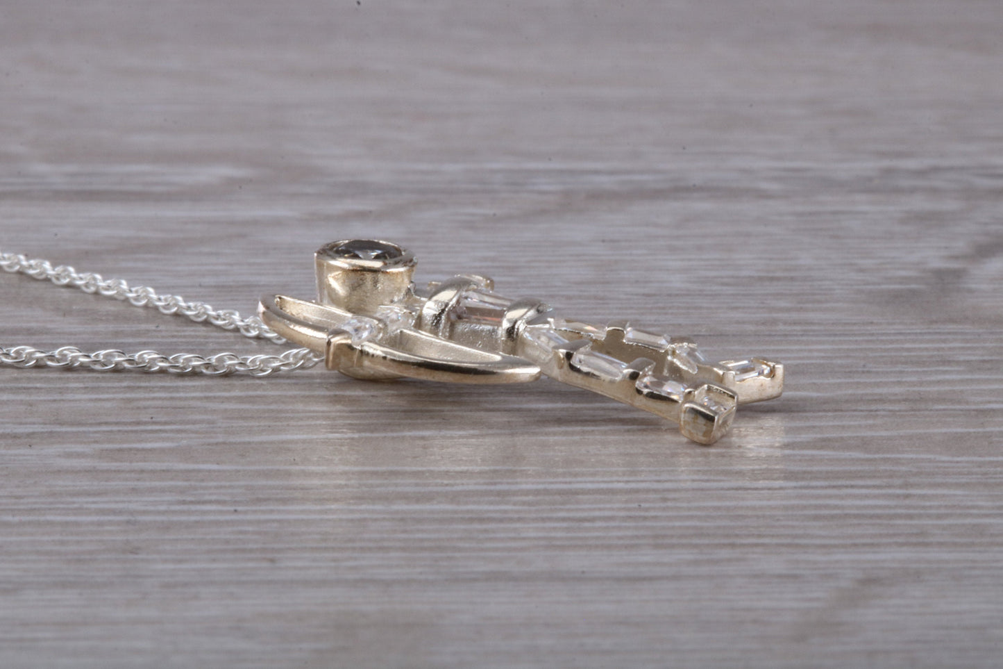 Sterling Silver Archer Necklace