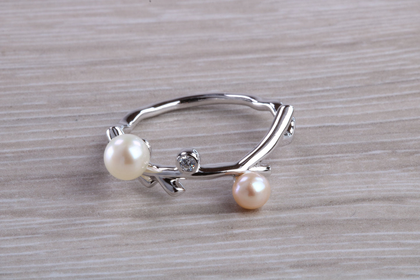 Real Pearl set Necklace with Matching Bracelet and Ring