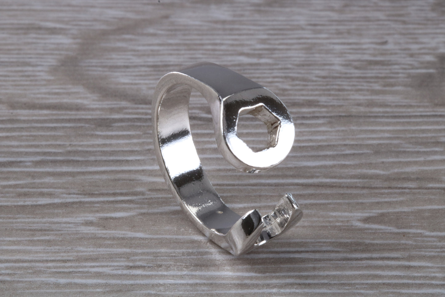 Chunky Spanner ring, solid silver, suitable for ladies or gents. Available in silver, yellow gold, white gold and platinum