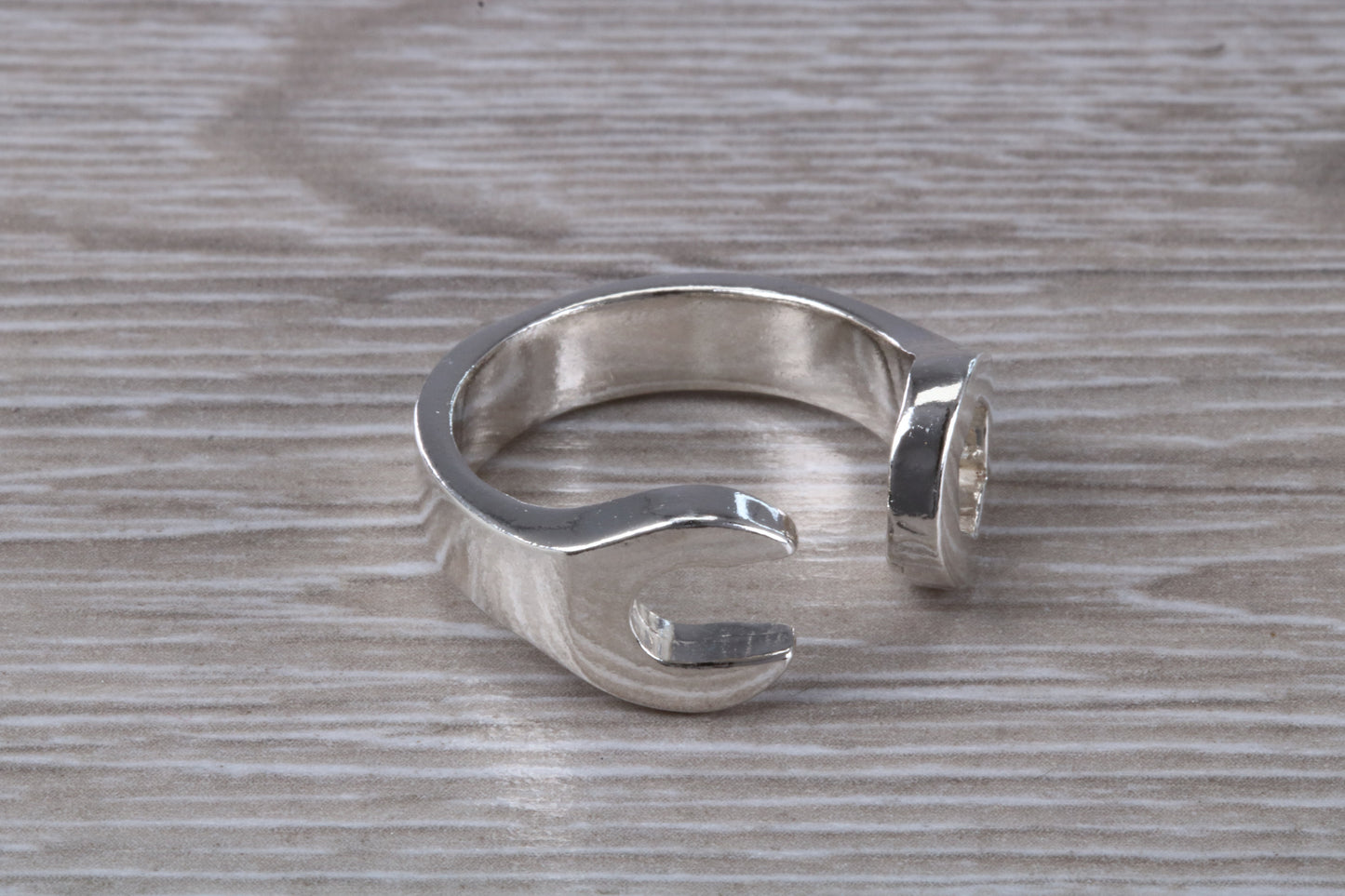 Chunky Spanner ring, solid silver, suitable for ladies or gents. Available in silver, yellow gold, white gold and platinum