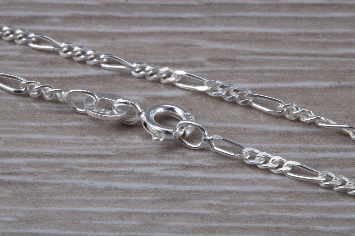 Sterling Silver Figaro Pendant Chain, 20 inch Length