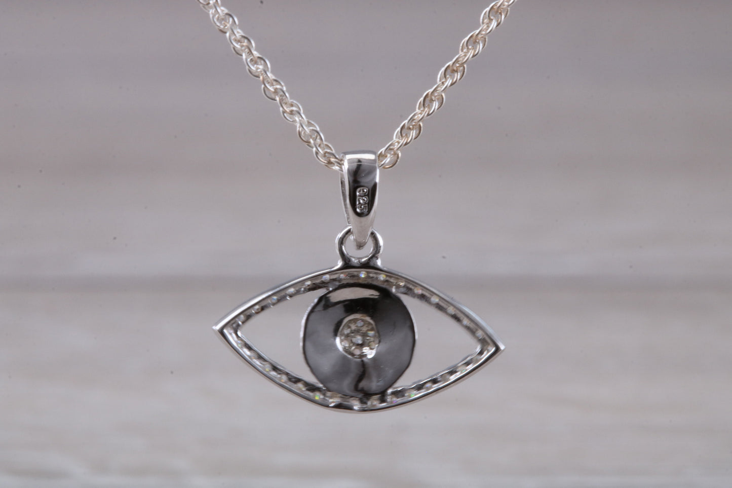 Sterling Silver Evil Eye Necklace