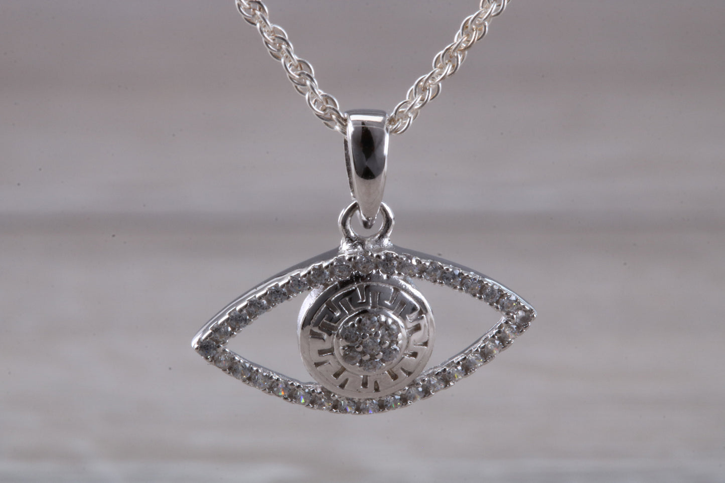 Sterling Silver Evil Eye Necklace