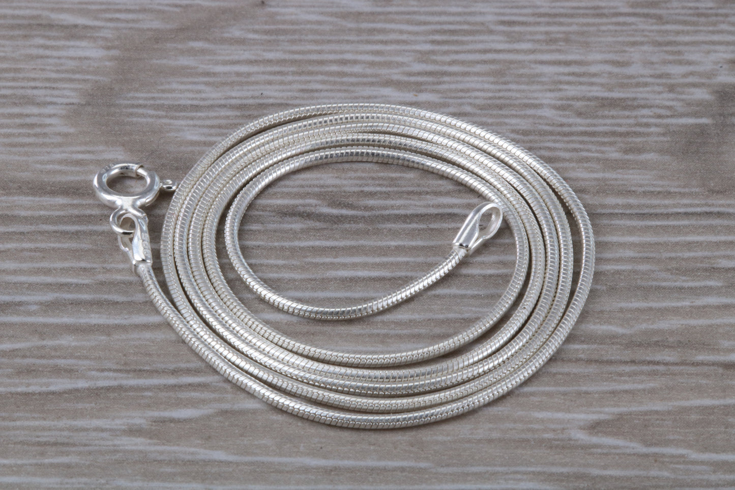 Sterling Silver 16 inch Long Snake Chain