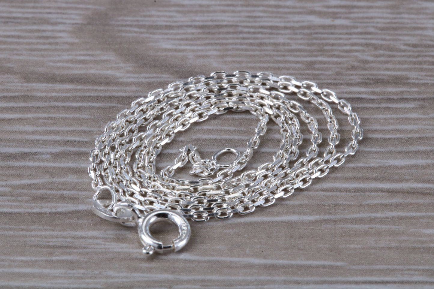 Sterling Silver 16 inch Long Trace Chain