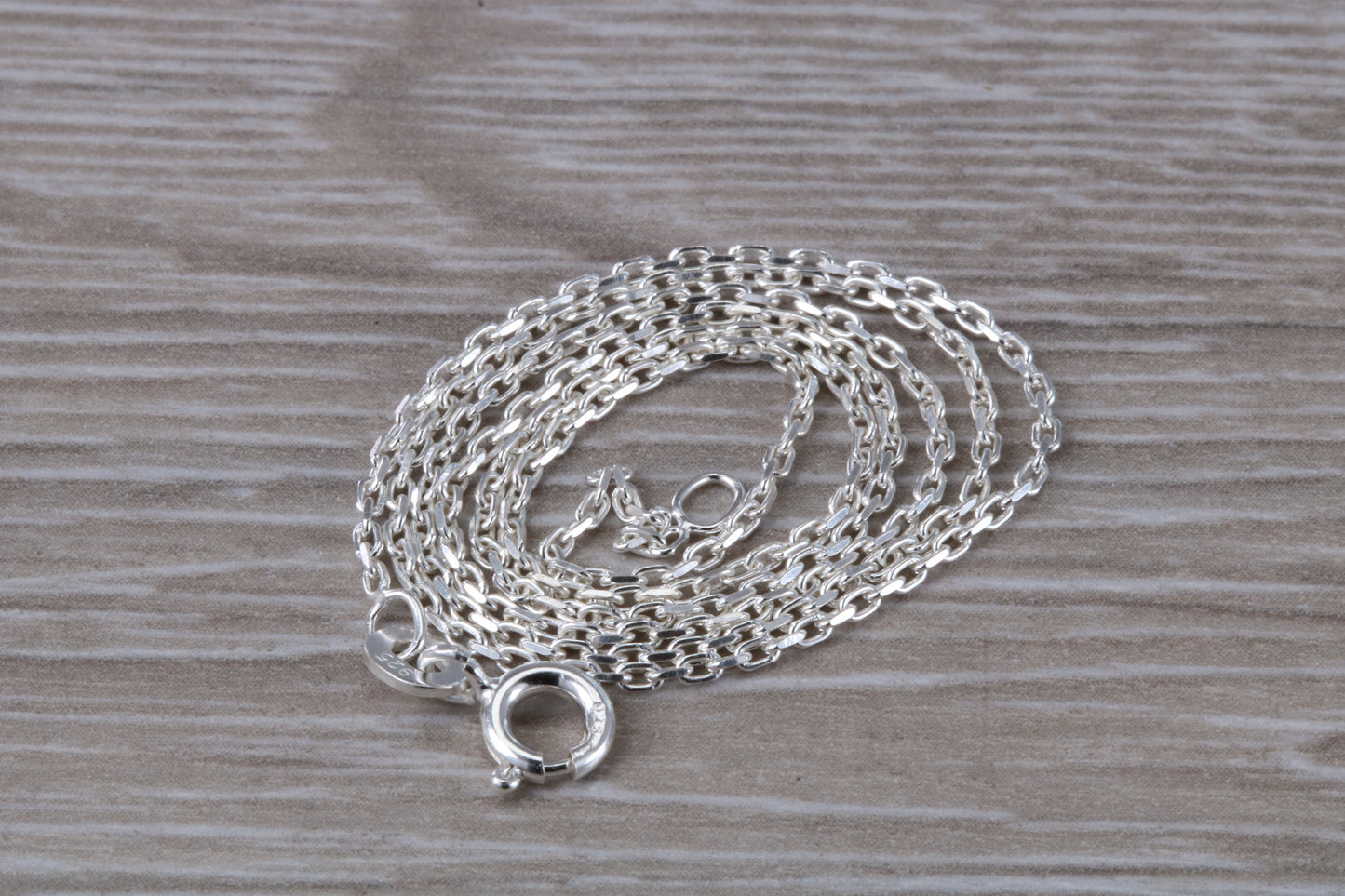 Sterling Silver 16 inch Long Trace Chain