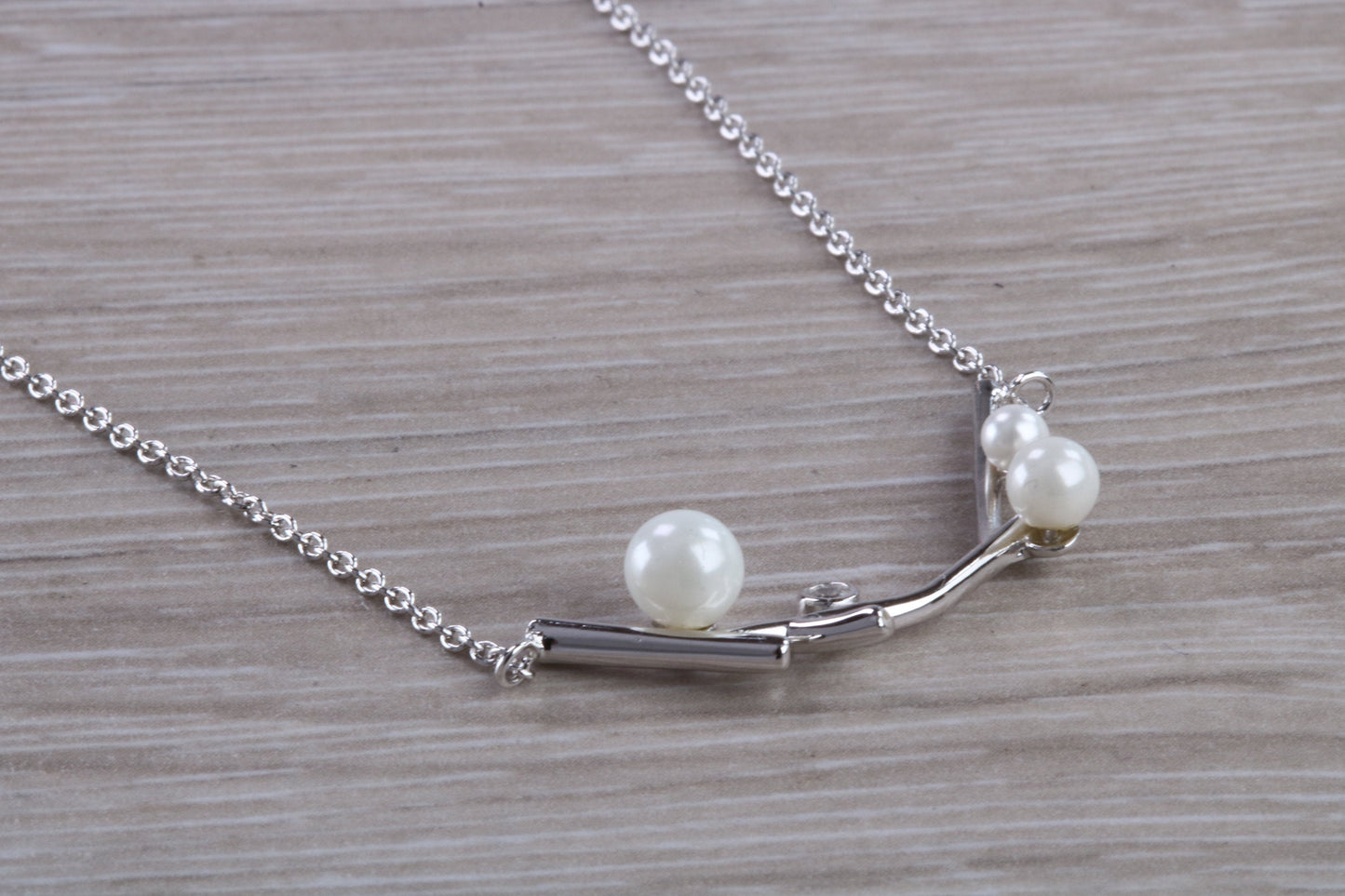 Real Pearl set Necklace with Matching Bracelet and Ring