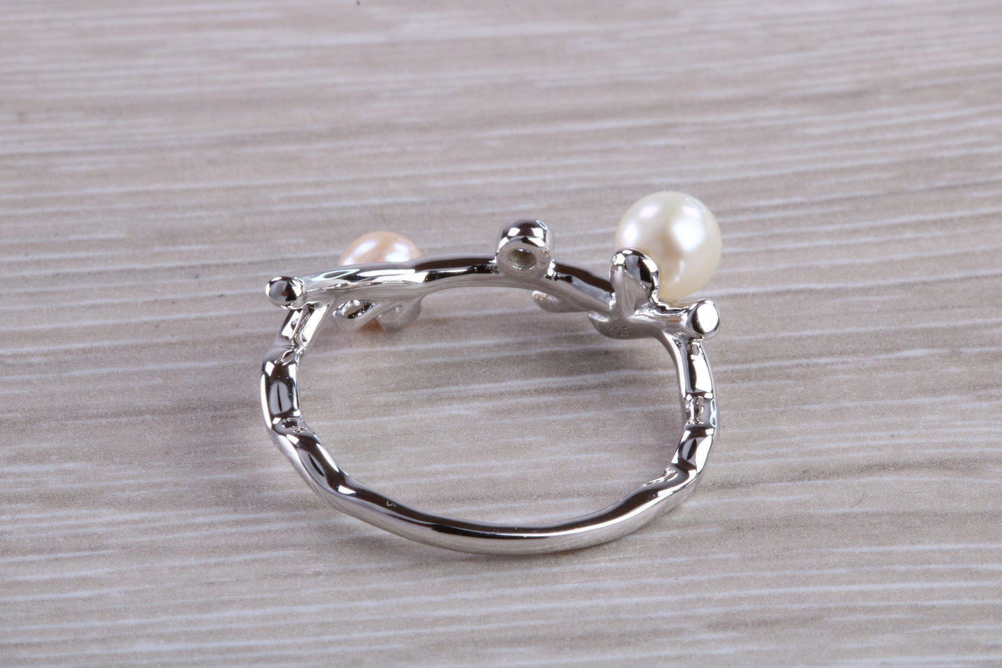 Real Pearl set Necklace with Matching Bracelet and Ring