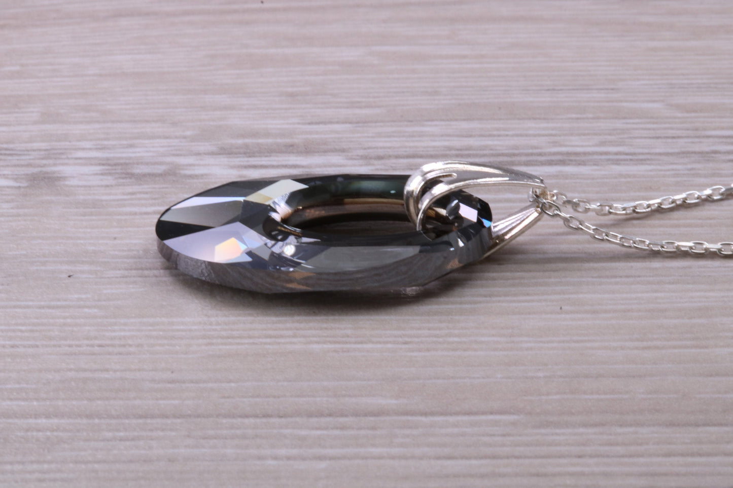 Dressy Real Hematite set Sterling Silver Necklace