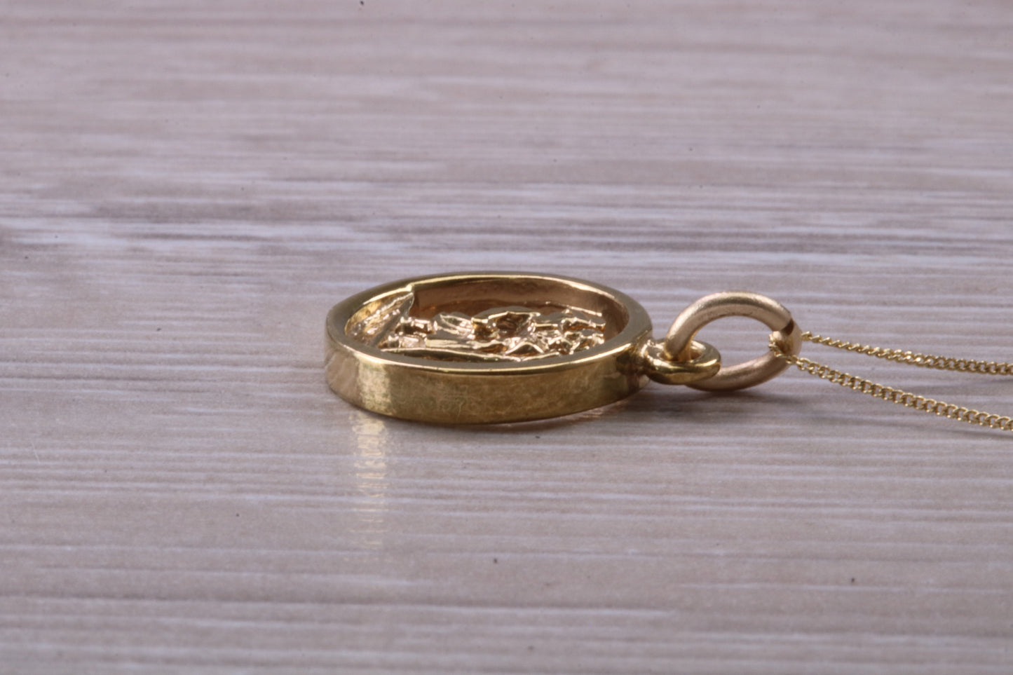 9ct Yellow Gold St Christopher Necklace