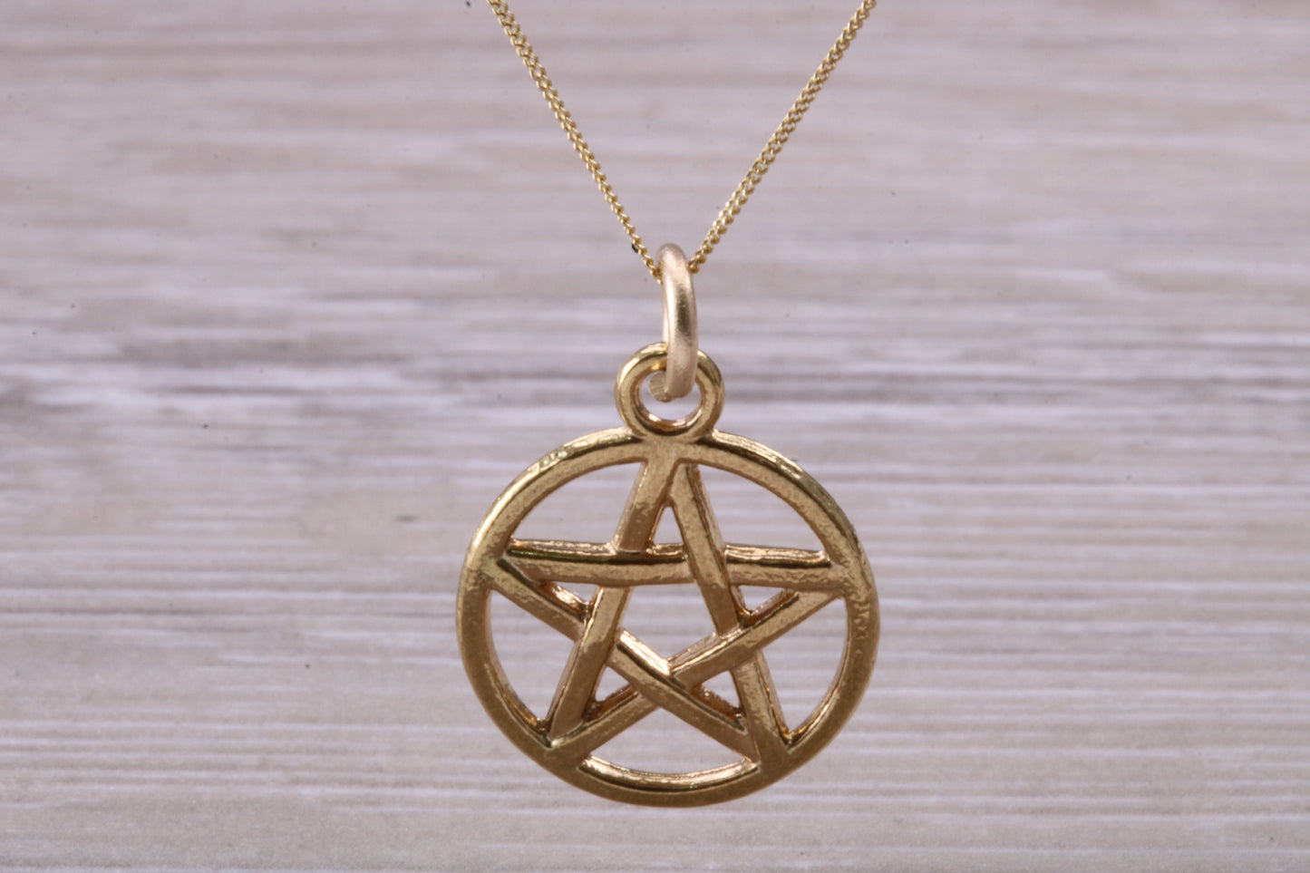 9ct Yellow Gold Star of David Necklace