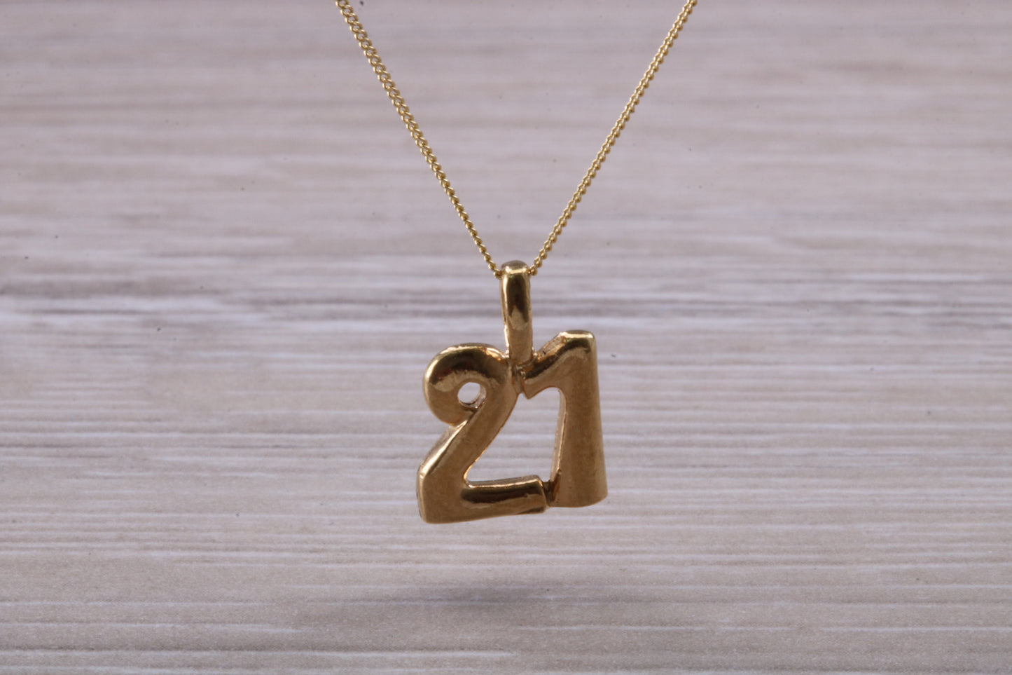9ct Gold 21st Birthday Necklace
