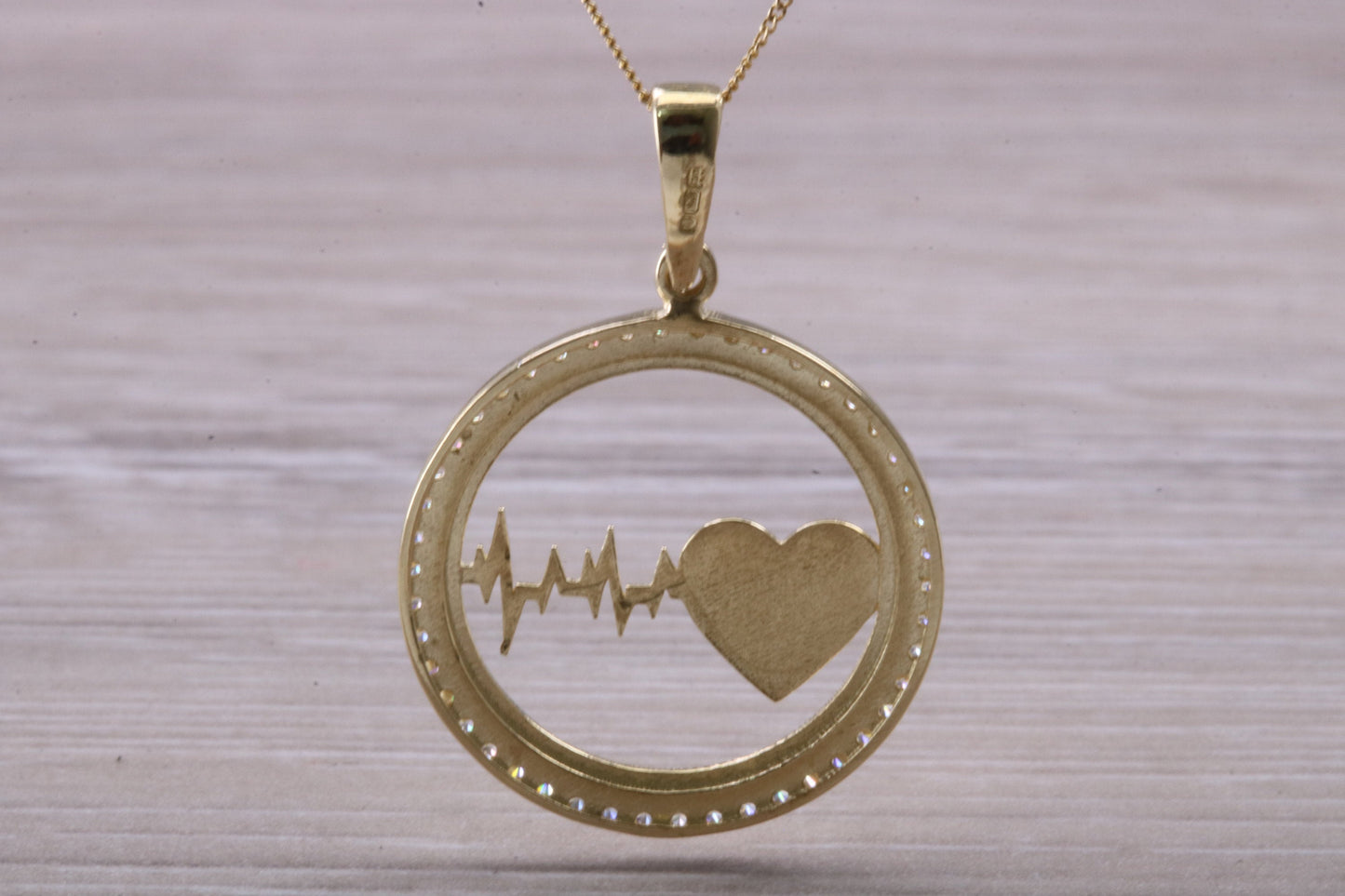 9ct Gold Heart Beat Necklace
