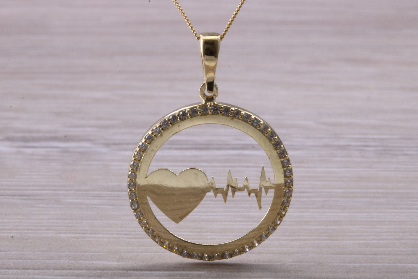 9ct Gold Heart Beat Necklace