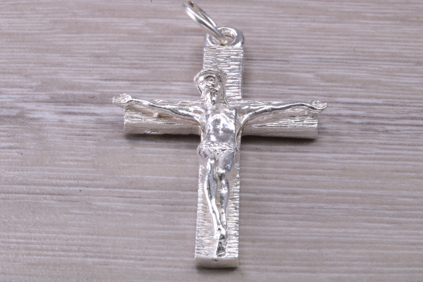 Large Sterling Silver Crucifix