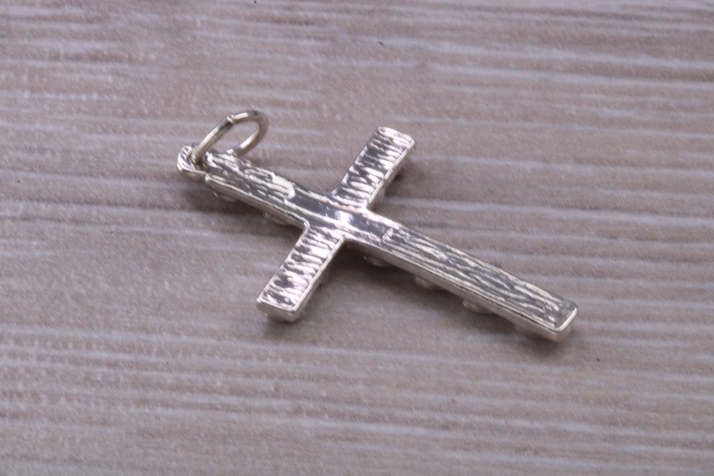 Sterling Silver Love Hearts Cross Necklace
