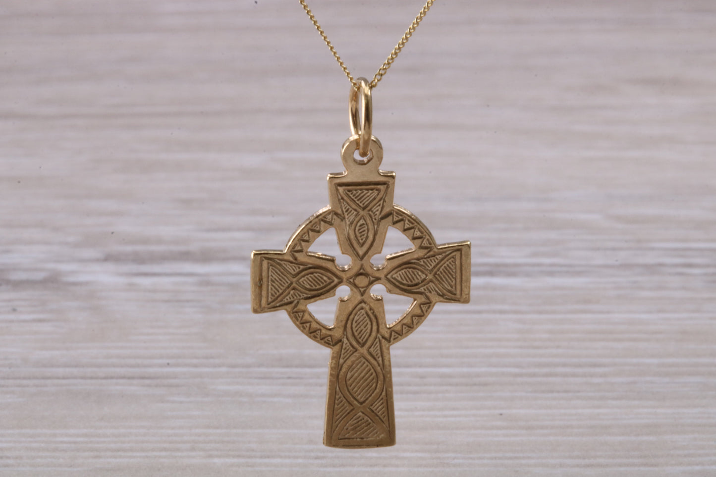 9ct Yellow Gold Cross Necklace