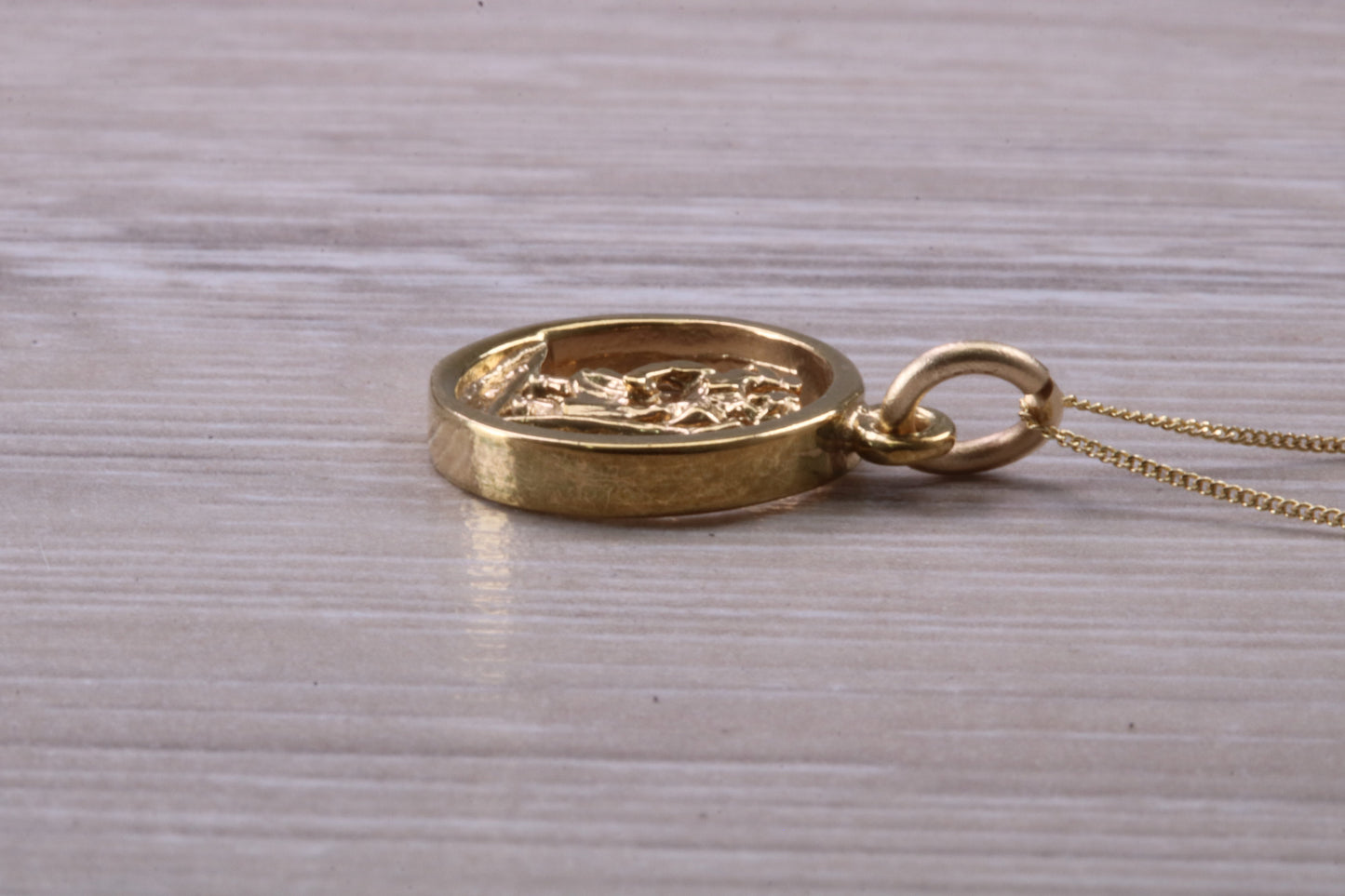 9ct Yellow Gold St Christopher Necklace