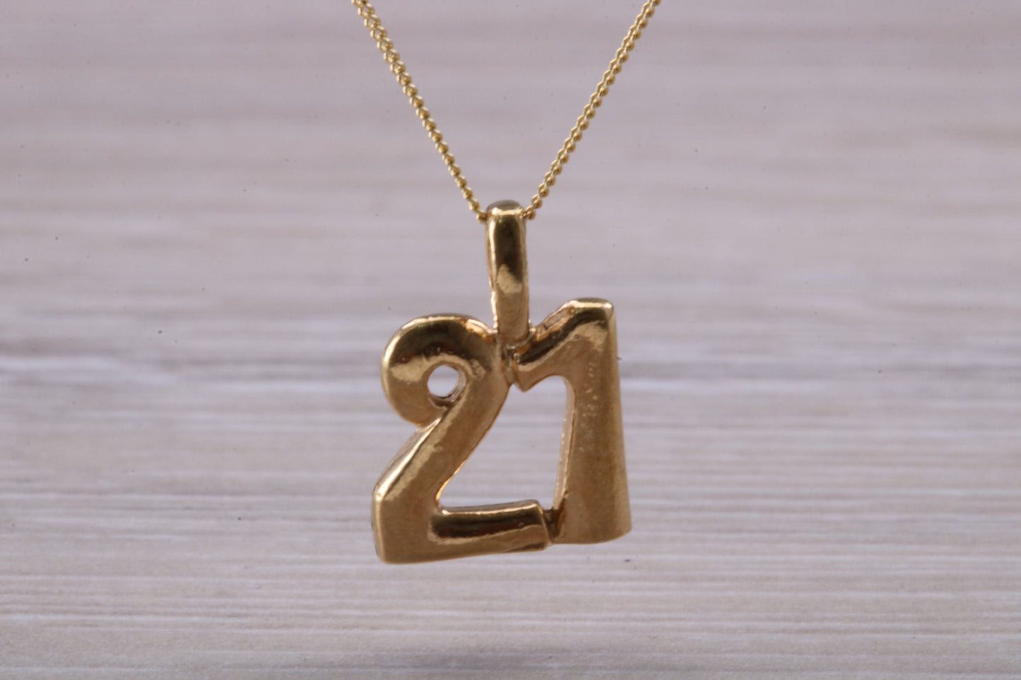 9ct Gold 21st Birthday Necklace