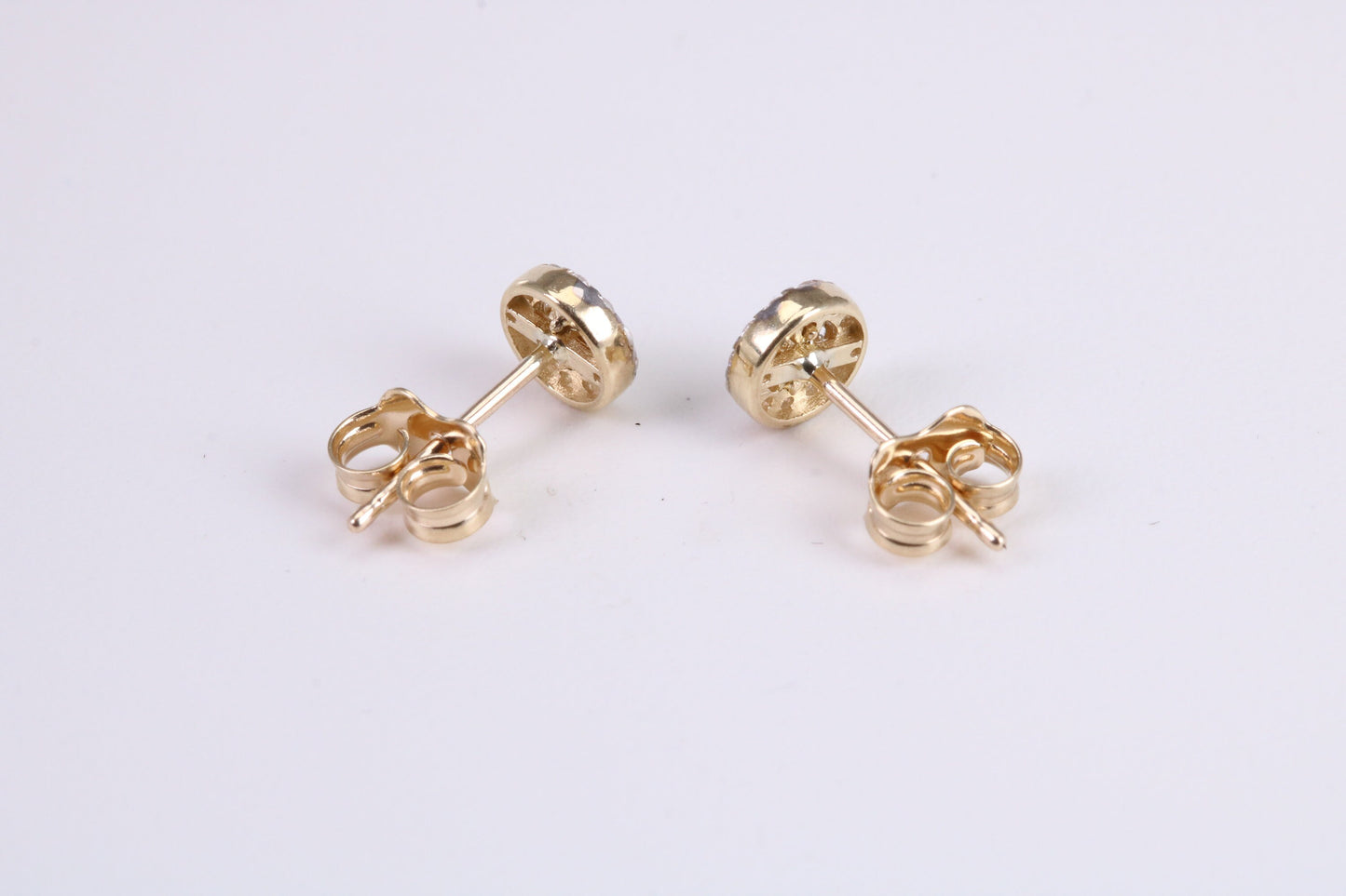 Cubic Zirconia set Necklace and Matching Stud Earrings, made from solid 9ct Yellow Gold