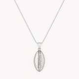 Cocoa Bean Necklace, made from solid cast Silver