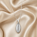 Cocoa Bean Necklace, made from solid cast Silver