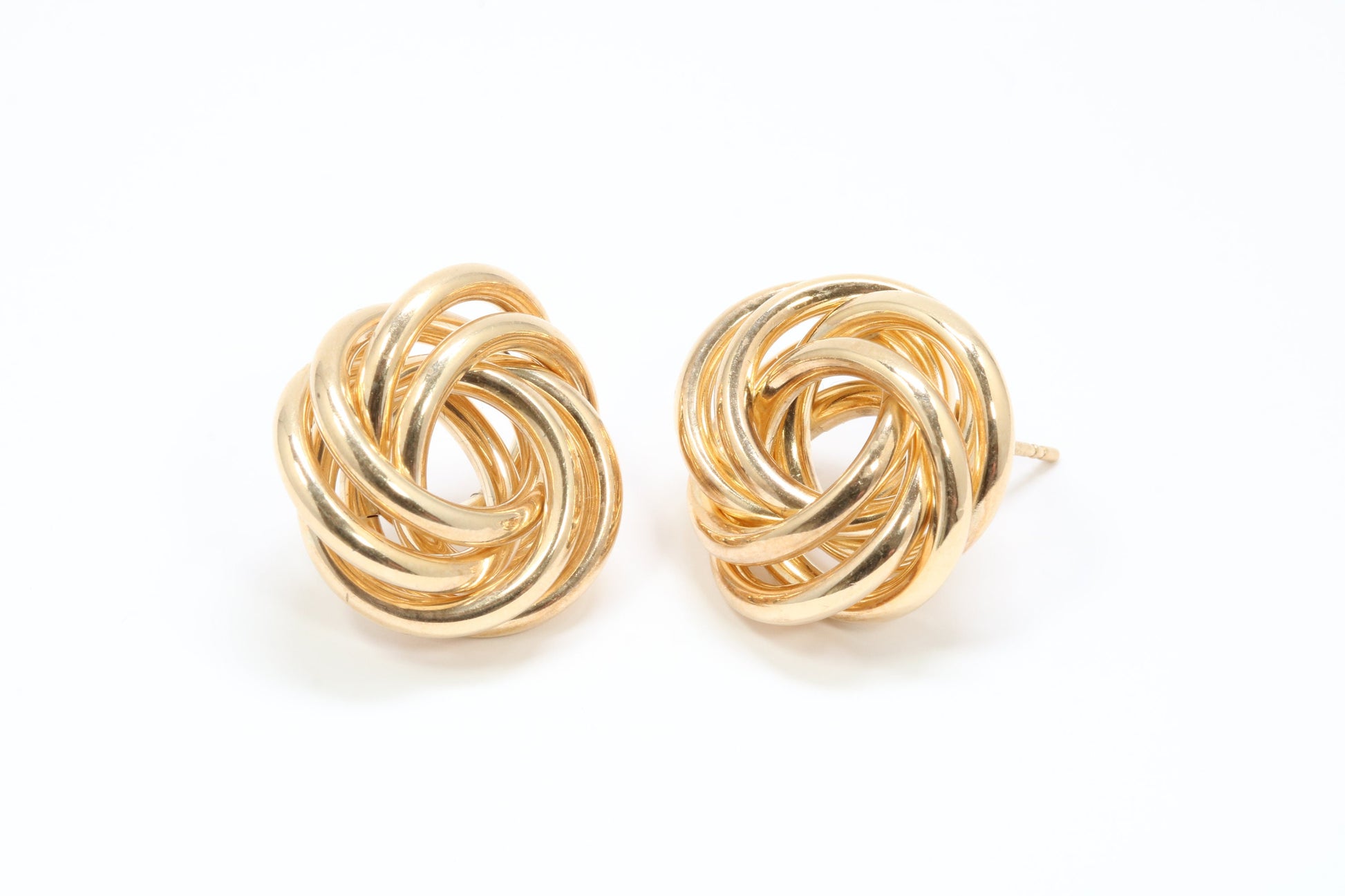 20 mm Round Large Chunky Looking Creole Earrings Made from Solid 9ct Yellow Gold, British Hallmarked