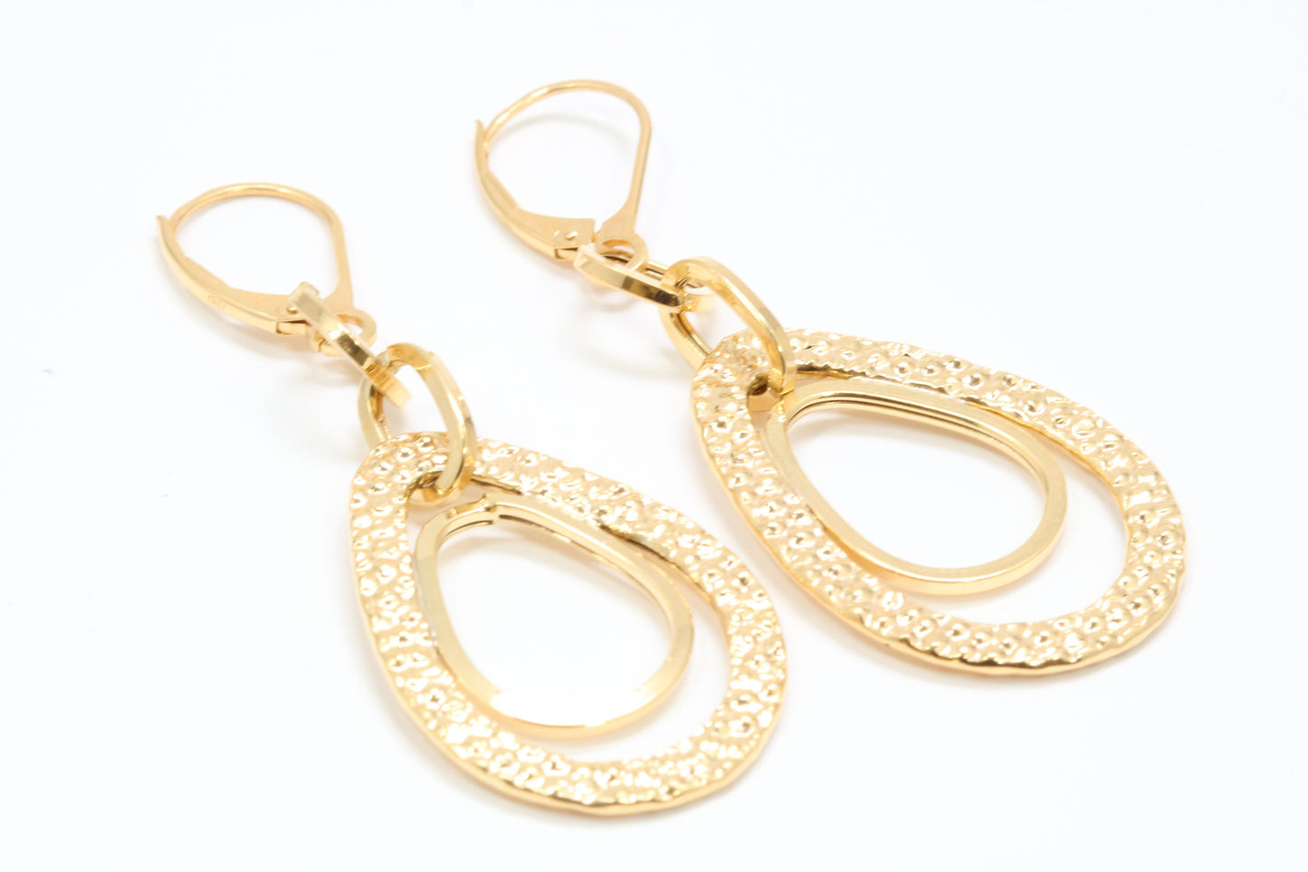 55 mm Long Creole Earrings Made from Solid 9ct Yellow Gold