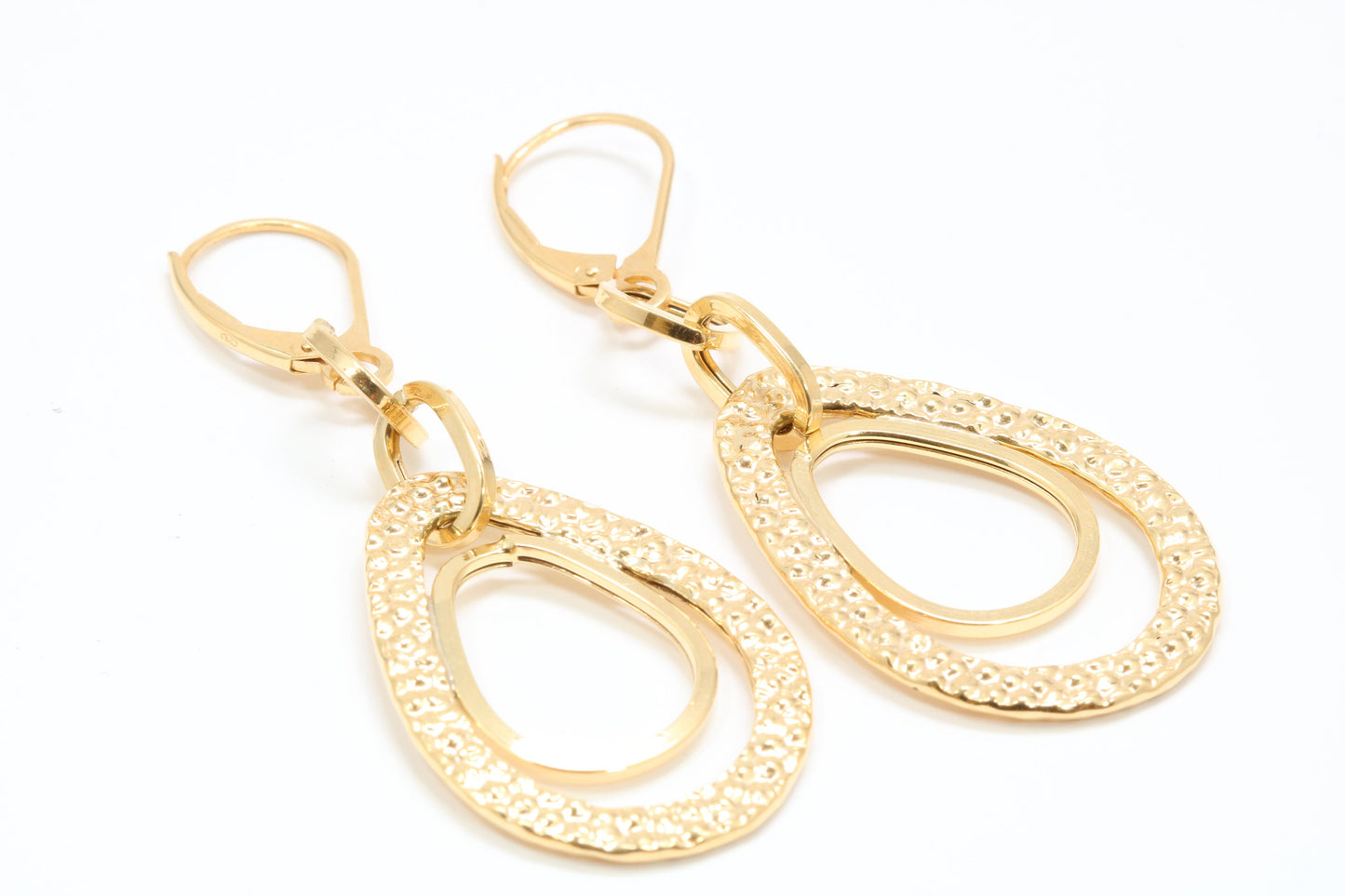 55 mm Long Creole Earrings Made from Solid 9ct Yellow Gold