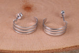 18 mm Round Hoop Creole Earrings Made from Solid 925 Grade Sterling Silver