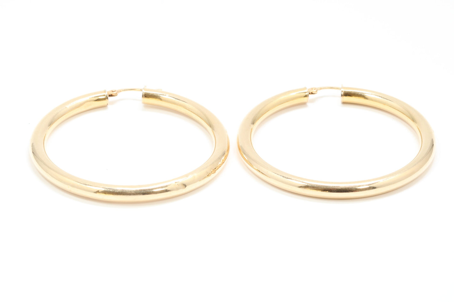 35 mm Round Hoop Creole Earrings Made from Solid 9ct Yellow Gold