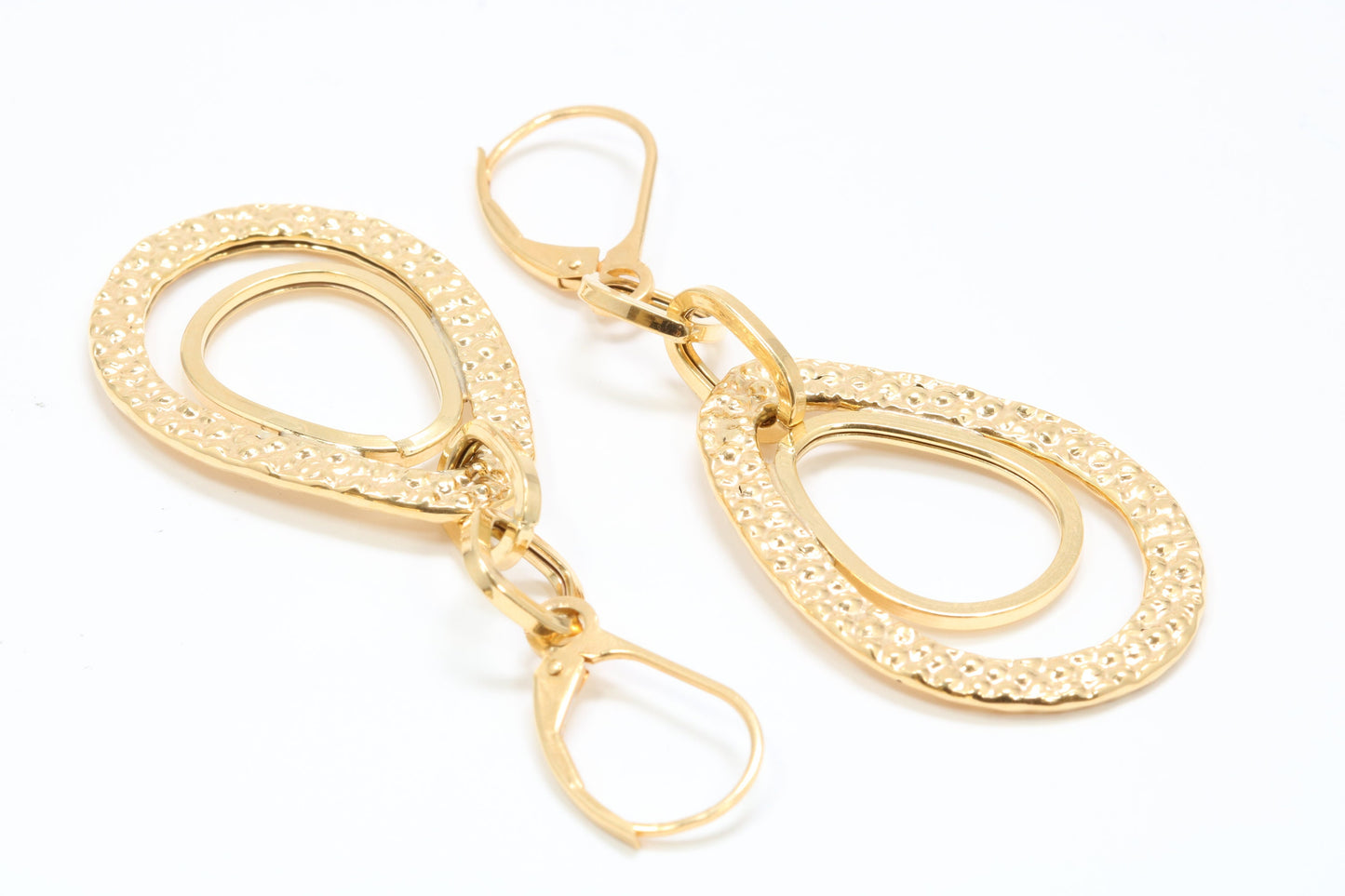 55 mm Long Creole Earrings Made from Solid 9ct Yellow Gold