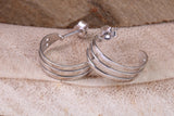 18 mm Round Hoop Creole Earrings Made from Solid 925 Grade Sterling Silver