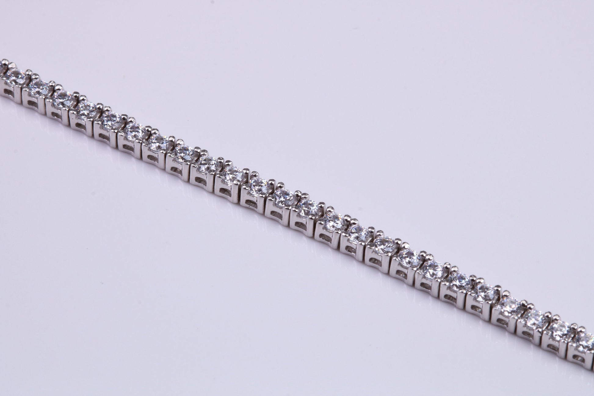 Cubic Zirconia set Bracelet, made from solid Sterling Silver