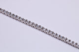 Cubic Zirconia set Bracelet, made from solid Sterling Silver